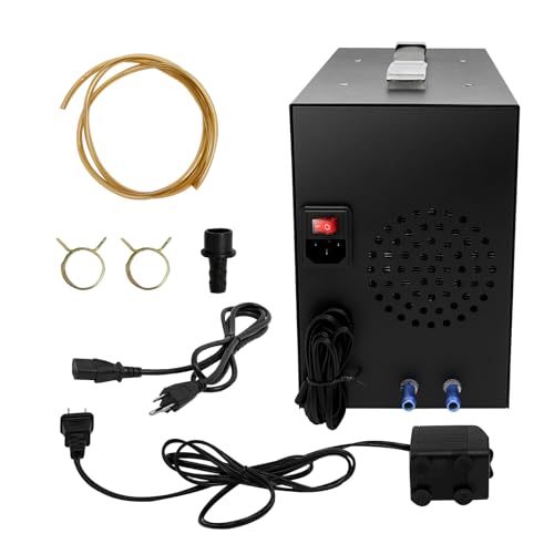 15 Gallon Aquarium Chiller, -58~230℉ Fish Tank Water Chiller with Tube & Pump, 200w Aquarium Water Chiller for Aquatic Plants Fish Jellyfish Coral Shrimp Breeding Aquaculture