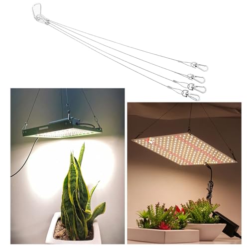 1PCS Stainless Steel Grow Light Hanger 13.7 Inch Easy Installation | Hanging Rope Fits Plant Grow Lights, Aquarium Lights, Cabinet Lights And Other Hanging Lamp Fixtures