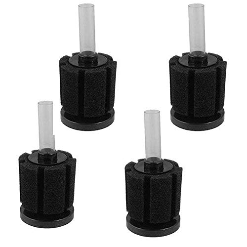 Bio Sponge Filter Air Pump Driven Up to 20 Gallon Each, Breeding Fry Betta Shrimp Fish Tank Aquarium (Small 4-Pack) - size: Small 4-pack