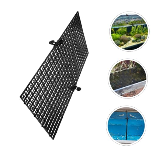 FONDOTIN 4Pcs Aquarium Divider Board Plastic Grid Fish Tank Cover for Jump Prevention Easy to Clean Fish Separator with Suction Cups for Betta Fish Safety