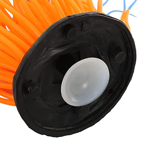 VOCOSTE Soft Silicone Glowing Aquarium Simulation Coral 4.33", Fluorescence Floating Aquatic Artificial Coral for Fish Tank Decoration, Orange