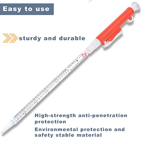 ONiLAB Pipette Pumps,Scientific Pipette Pump 25ml, Red, for Disposable Plastic and Glass Pipettes… | Durable Construction, Smooth Volume Control, Plastic And Glass Pipette Compatibility, Laboratory Applications - style: 25ml