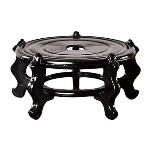 Baoblaze Chinese Fishbowl Display Stand, Wooden Plant Stand, Modern, Flower Pot Base for Indoor Garden Yard Living Room Decor