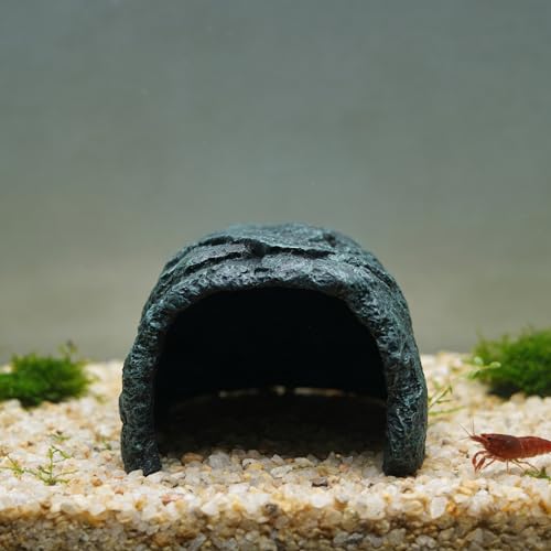 M2cbridge Reptile Hideout Cave Resin Rock Hides Terrarium Habitat Decor Amphibians Fish Playground