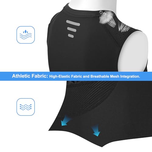 Youth Padded Compression Shirt Baseball Chest Protector Heart Sternum Guard - color: Black, size: Medium
