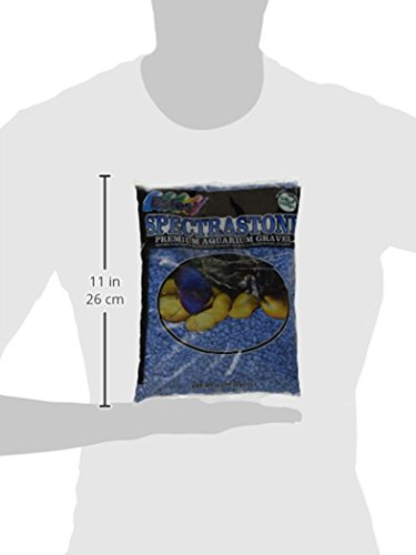 Spectrastone Special Light Blue Aquarium Gravel for Freshwater Aquariums, 5-Pound Bag