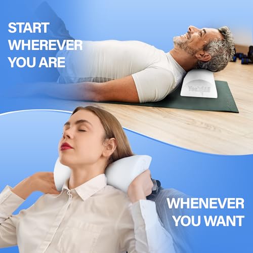 Yes4All Medium Firm Half Foam Rollers for Post-Workout Relaxation, 12/18/24/36 inch PE Foam Roll for Back Massage & Yoga Exercise - color: White, style: 12-inch