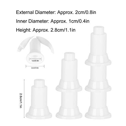 100Pcs Aquarium Divider Support Feet | Adjustable Height 1.8cm per Foot | Fish Enclosure Partition Stabilizer/Maintenance Tool | Food Grade PVC, 2.8cm Height (White) - color: White
