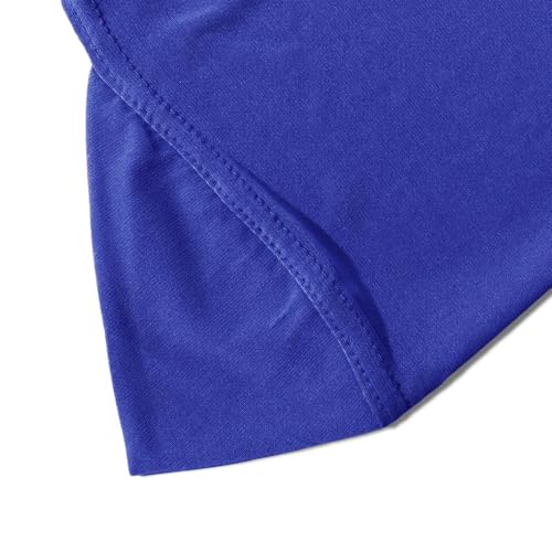 Instant Hijab Ready To Wear Hijab Scarf for Women Soft Long Muslim Jersey Hijabs Head Scarf for Prayer Abaya - color: Royal Blue