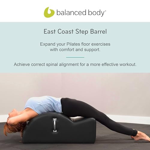 Balanced Body East Coast Step Barrel, Spine Corrector, Back Stretcher, Pilates Barrel, Pilates Workout Equipment for Home Gym and Studio