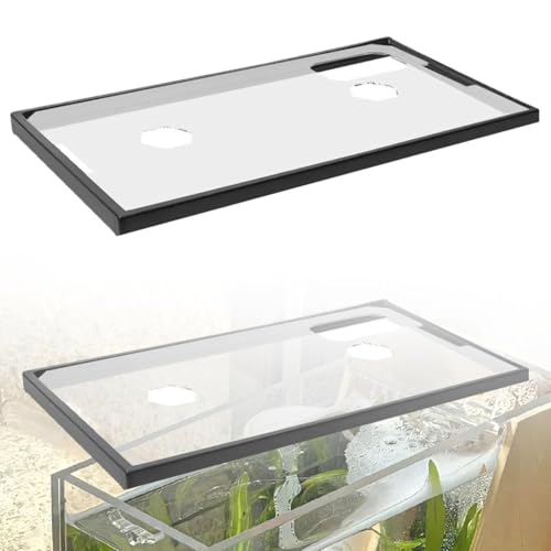 Aquarium Tank Lid Cover with Frame Clear Anti Jump for 43cm Tank (17 inch), 43cmx25.5cmx1.2cm- for 43 43cmx25.5cmx1.2cm - color: For 43 43cmx25.5cmx1.
