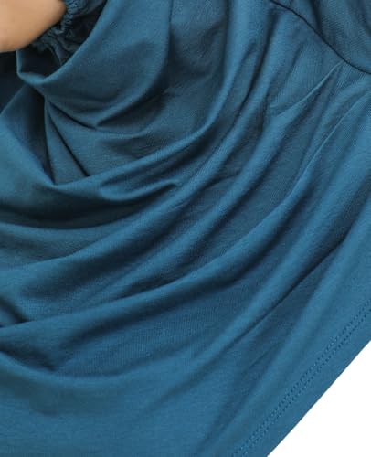 Prien Chic Ready To Wear Hijab For Women, Muslim Long Turban Undercap Set, Instant Scarf, Prayer Clothes For Girls, Abaya - color: Turquoise