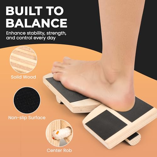 Ankle Balance Board & Foot Strengthener – Single Leg Stability Trainer for Physical Therapy, Sprain Recovery, Plantar Fasciitis Relief & Balance Training