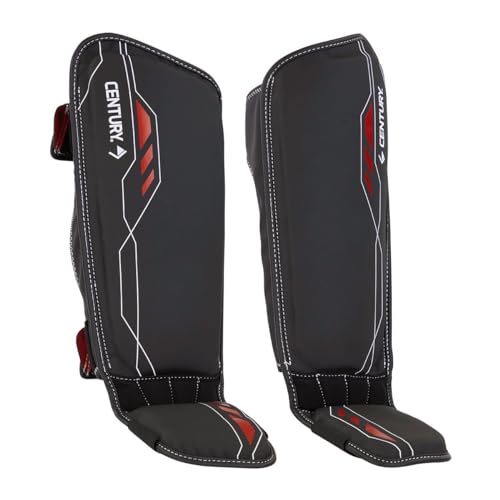 Century Brave Sports Shin Guard Washable, Padded Shin Protectors Ideal Training Equipment for Kickboxing MMA Muay Thai and Fitness, Perfect for Skill Enhancement Suitable for Kids, Men and Women - size: Medium-Large
