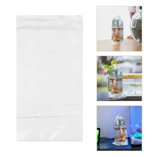 SEWACC 50pcs Fish Transport Bags for Live Ornamental Fish Plastic Shipping Bags 30x60cm for Aquariums