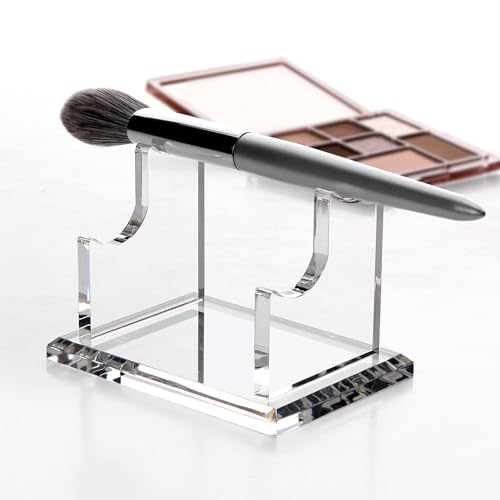 SANRUI 2 Tier Acrylic Pen Holder Display Stand, Clear Desk Pencil Rack | Shop Fountain Makeup Brush Rack,Ballpoint Pen Showholder,Paintbrush Drying Rack Organizer for Home School Office Or Store Use - style: 2 Tier