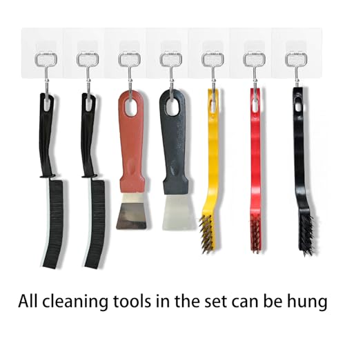 Crevice Cleaning Brush Set, Hard Bristle Cleaning Supplies for Kitchen, Bathroom, Corner, Grout, Sink, Cup, Teapot, Bottle, Blender