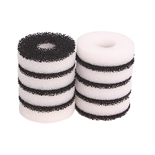 Compatible Filter Carbon Ring Service Kit Fit for Biorb Aquarium (8X Foam, 8X Carbon)