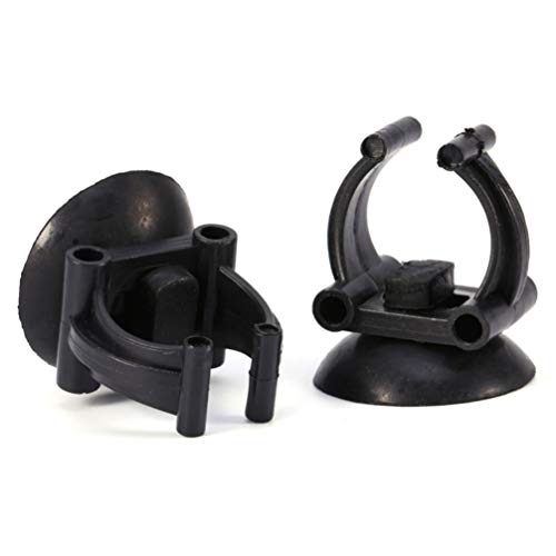 balacoo 20pcs Aquarium Suction Cups for Fish Tank Heating Rods Durable Strong Hold Easy Installation for Home Store Use Black
