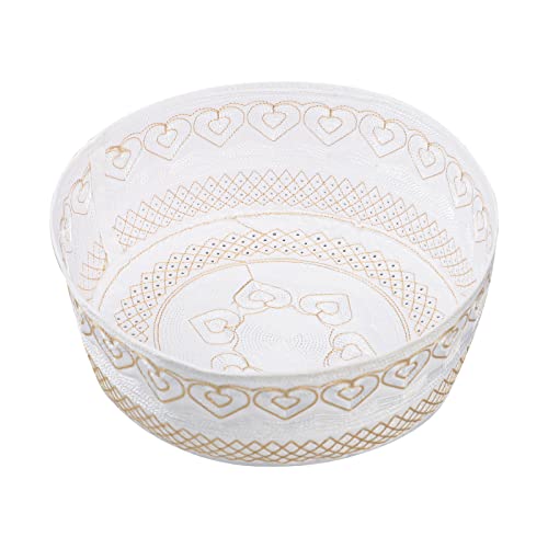 Muslim Prayer Kufi Hat for Men Boys Islamic Beanie Skull Cap Prayer Headwear Embroidery Kofia Topi Sun Hat Ramadan Eid Gift - color: Yellow, Heart Embroidery