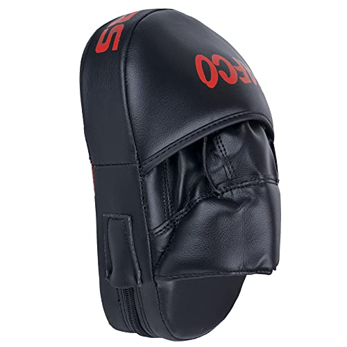 Boxing Mitts for Muay Thai MMA Sparring Training Punching Focus Punch Target Mitts and Pads - color: Red