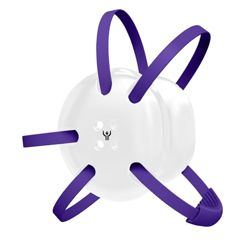 Great Call Athletics | Wrestling Classic Headgear | Earguard Adult Grappling Head Gear | Adjustable Ear Guards Purple Straps - style: White w/ Purple Straps