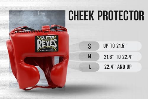 CLETO REYES Boxing Headgear with Cheek Protection for Men and Women, Protective Head Guard Face Saver, Sparring Fighting - color: BLACK, size: Medium