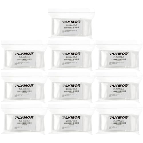 Plymor 2 x 3 inch, 4 Mil Zipper Reclosable Bags (Case of 1,000) | Heavy-duty plastic for jewelry, beads, rings, earrings, pills, vitamins, spices, coins, screws & small parts - size: 2" x 3" (1,000 Count)