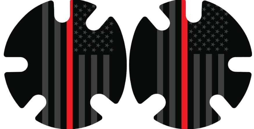 4Time All American Wrestling Headgear Decals Wraps (Firefighter Flag) - color: Firefighter Flag