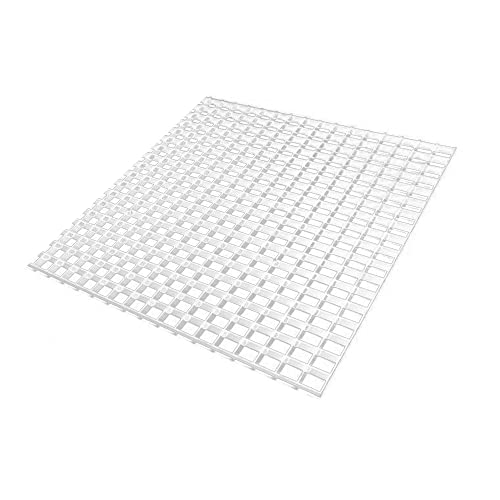 White Egg Crate Fluorescent Light Covers - Custom Size Polystyrene Drop Ceiling Grid Diffuser & HVAC Air Vent Grille - 1/2"x1/2"x3/8" Cell Eggcrate Panels, 5-Pack - Manufactured in USA - color: White - Custom Size
