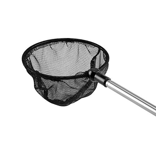 Lpraer Aquarium Fish Net with Extendable Stainless Steel Long Handle Fine Mesh Net for Fish Tank - size: 3.5 inch