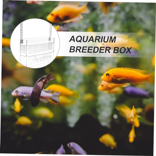 TOYANDONA Hanging Fish Breeding Box for Betta Fish Tank with Divider Easy to Clean Isolation Tank Increases Survival Rate Aquarium