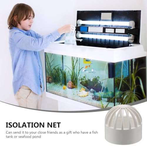 balacoo 2Pcs Fish Tank Permeable Net Covers | 1.77In Overflow Filter Screens Aquarium Intake Strainers for Seafood Pond Protection Pvc Material, 2 Covers, Fish Tank Use