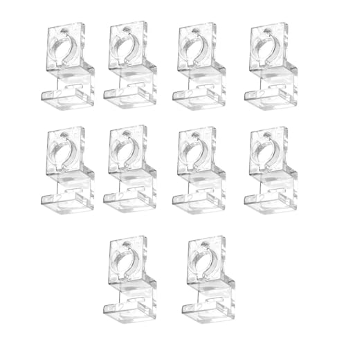 10pcs Aquarium Lid Support Bracket Fish Tank Cover Holder Stand Acrylic Fishtanks Cover Support Clamp Clips Aquarium Lid Support for Fishtanks