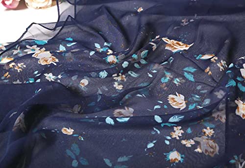 Acotavie Scarfs for Women Lightweight Fashion Scarves Print Floral Pattern Scarf Shawl Wraps - color: C005