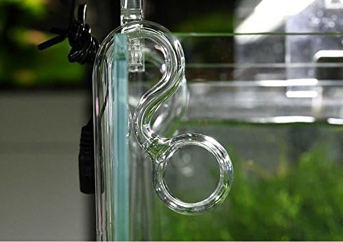Glass Lily Pipe Spin Outflow and Inflow 13mm for 1/2" i.d. Tube - Aquarium Planted Tank Aquascaping