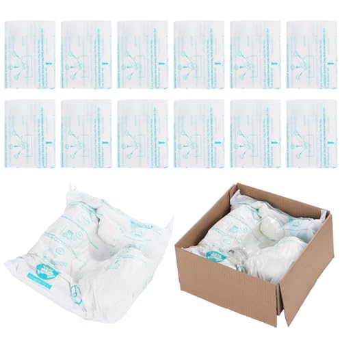 Foam Bags For Shipping 12 PCS 14×16 Inch, Handy Temperature-Activated Expanding Pouches, Instant Pack Quick Packaging - Protective Parcel Solution - color: 12 PCS, size: 16 × 14 inch