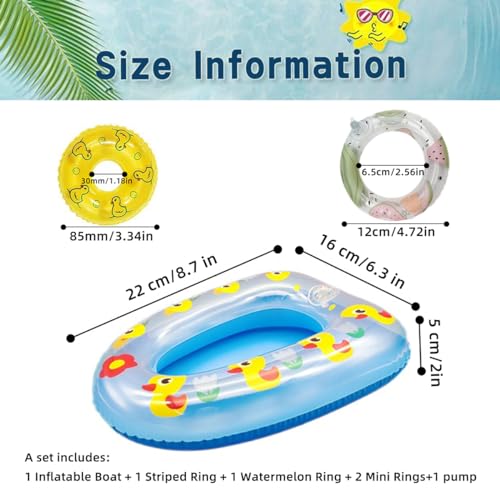 MANON ROSA Real Turtle Toy - Mini Swimming Rings Floating Boat Summer Accessory for Aquarium, Fish Tank, Pool, Habitat Decoration for Fish, Frog, Crab, Shrimp Small Animals