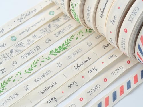 Ramadan Kareem Ribbon - 5/8” (15 mm), 10 Yards (9 m) Cotton Tape for Islamic Gifts, Ramadan Table Decor, Eid Favor Packaging, Iftar Gifts