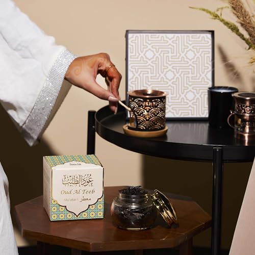 Oud Al Teeb Muattar Bakhoor by Dukhni | Fruity Oud Chips | Islamic Gifts - color: Teeb