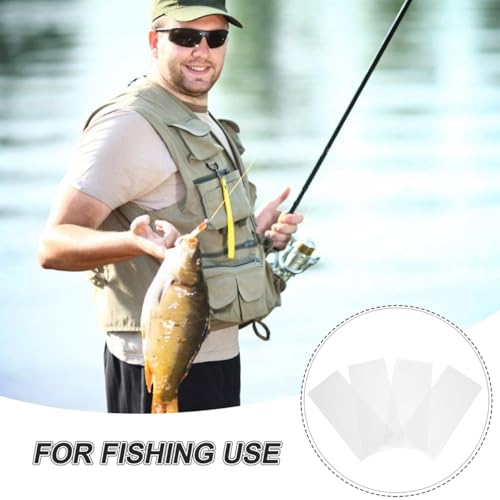 Kisangel 150Pcs PVA Water Soluble Bag Carp Fishing Mesh Bag for Solid Bait Dissolvable Bait Bags that Sink Quickly in Cold and Warm Water for All-Season Use - size: Medium