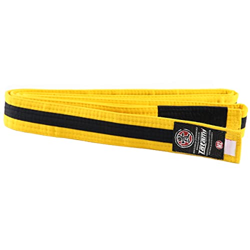 Tatami Fightwear Kid's IBJJF Rank Belt - Green - color: Yellow/Black, size: M2