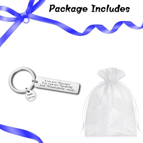 Bible Verse Keychain Christian Gift Christmas Religious Keychain Inspirational Bible Verse Jewelry Faith Gifts for Women Men Thanksgiving Communion Easter Prayer Gifts Scripture Keyring Gift