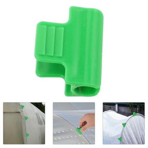 20pcs Greenhouse Plastic Clips and Garden Mesh Netting Clamps 11mm Light Buckle for Agricultural Covering and Vegetable Net Fixing