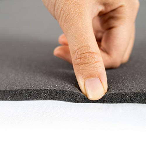 TAKVA EasiClean™ Indoor Prayer Mat | Kaaba Collection (ComfitPlus, Kaaba Black) Padded memoryfoam Prayer Rug, Muslim, Islamic Prayer Rugs - color: Kaaba Black