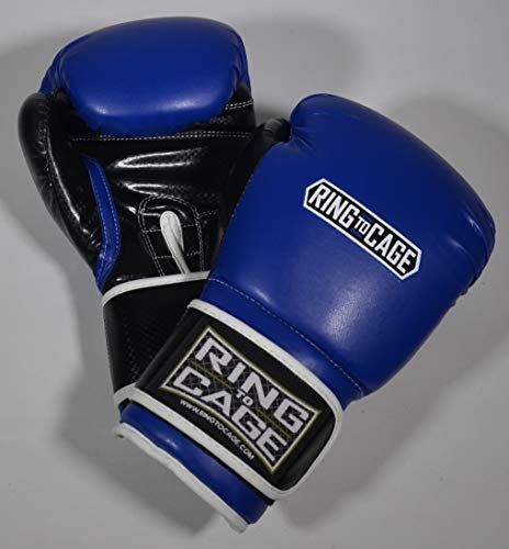 Gym Training Stand-Up Boxing Gloves - color: Blue, size: Large weighs 16oz
