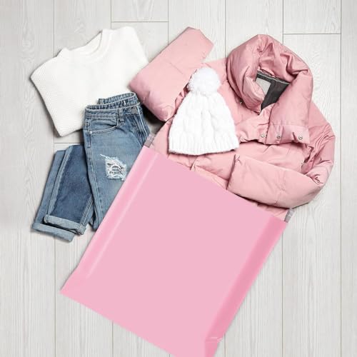 Metronic Poly Mailers 24x24 50 Pack, Extra Large Self Seal Shipping Bags | Strong Adhesive Waterproof Tear-resistant Mailing Envelopes, Packing Bags for Blankets, Clothing, Small Business, Light Pink. - size: 24X24 50PC