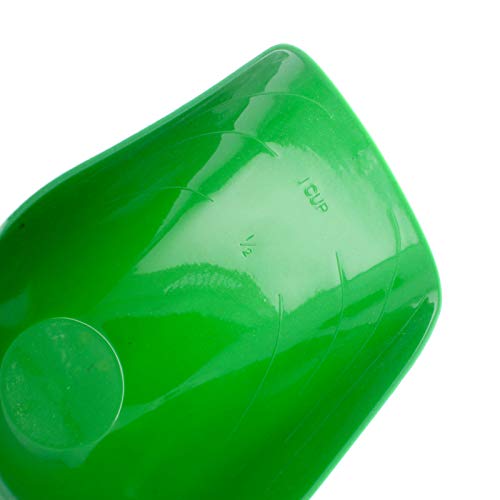 ASR Outdoor 2-Cup Large Feed Scoop, Plastic Hand Trowel - Green