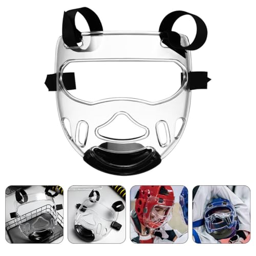 Hemoton 2pcs Taekwondo Face Protector Gear Detachable for Sparring Lightweight Martial Arts Headgear for Karate Training