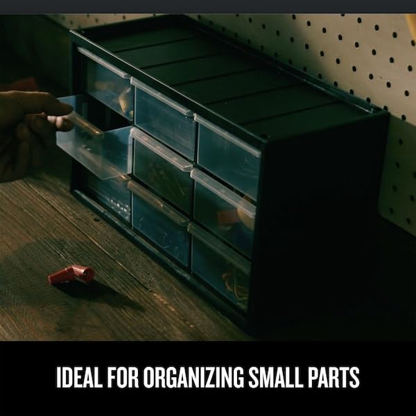 CRAFTSMAN Plastic Storage Organizer Bin System, 9 Compartment, Modular, Home Office (CMST40709) - size: 1 Count (Pack of 1), style: 9 Bins